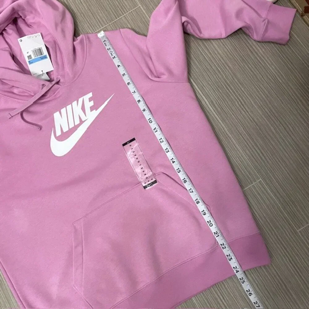 NWT Nike Sportswear Club Fleece Logo Pullover Hoodie Women's Medium Purple Pink - Picture 15 of 15